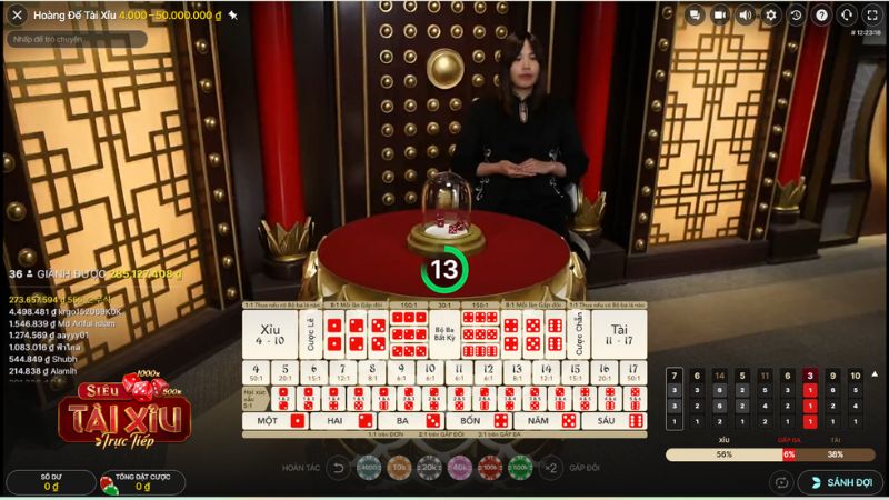Tài xỉu livestream với dealer là người thật