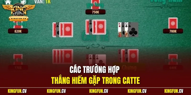Bài Catte Online - Luật Lệ Dễ Hiểu Và Cẩm Nang Dễ Thắng 3 Các trường hợp thắng hiếm gặp trong catte